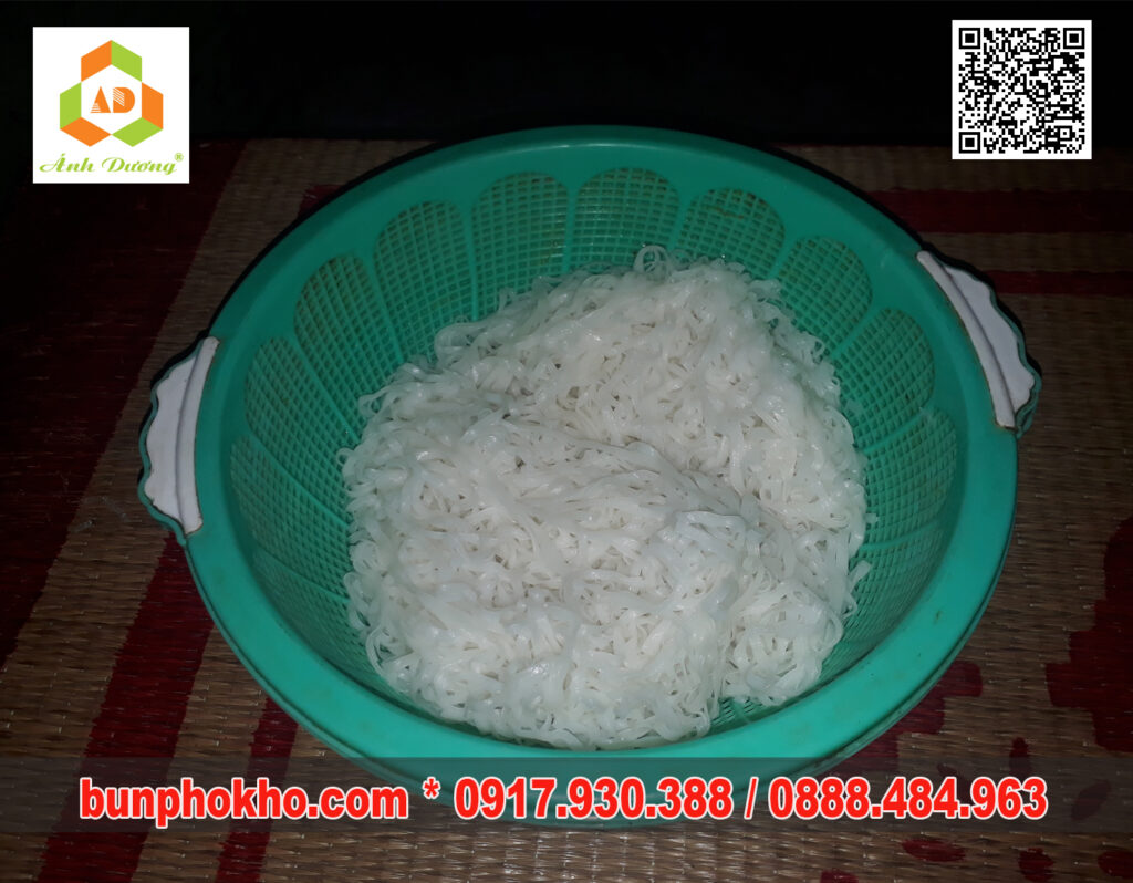 Phở khô thu được sau khi luộc